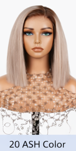 Brown Highlight 24' Transparent Luxurious Glueless HD Lace Frontal Body Wave Wig Closure Human Hair