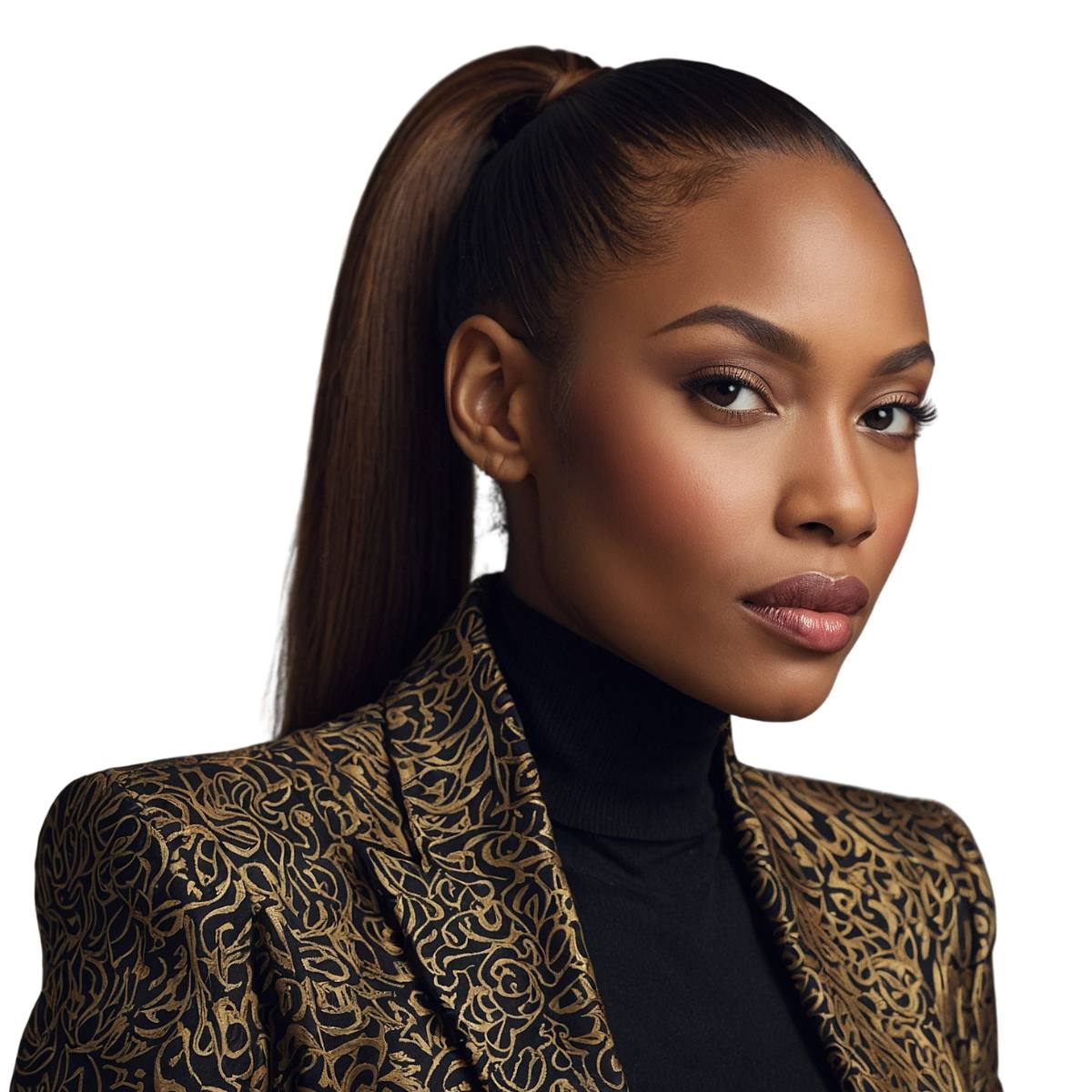 Dark Brown Ponytail