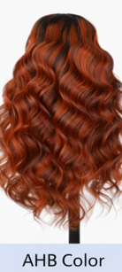 Brown Highlight 24' Transparent Luxurious Glueless HD Lace Frontal Body Wave Wig Closure Human Hair
