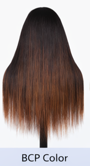 Reddish Brown Straight Human Hair Lace Closure Wig With Baby Hair