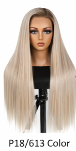 Reddish Brown Straight Human Hair Lace Closure Wig With Baby Hair