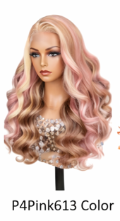 Light Honey Blonde Straight 24' Brazilian Human Hair Lace Closure Wigs With Baby Hair