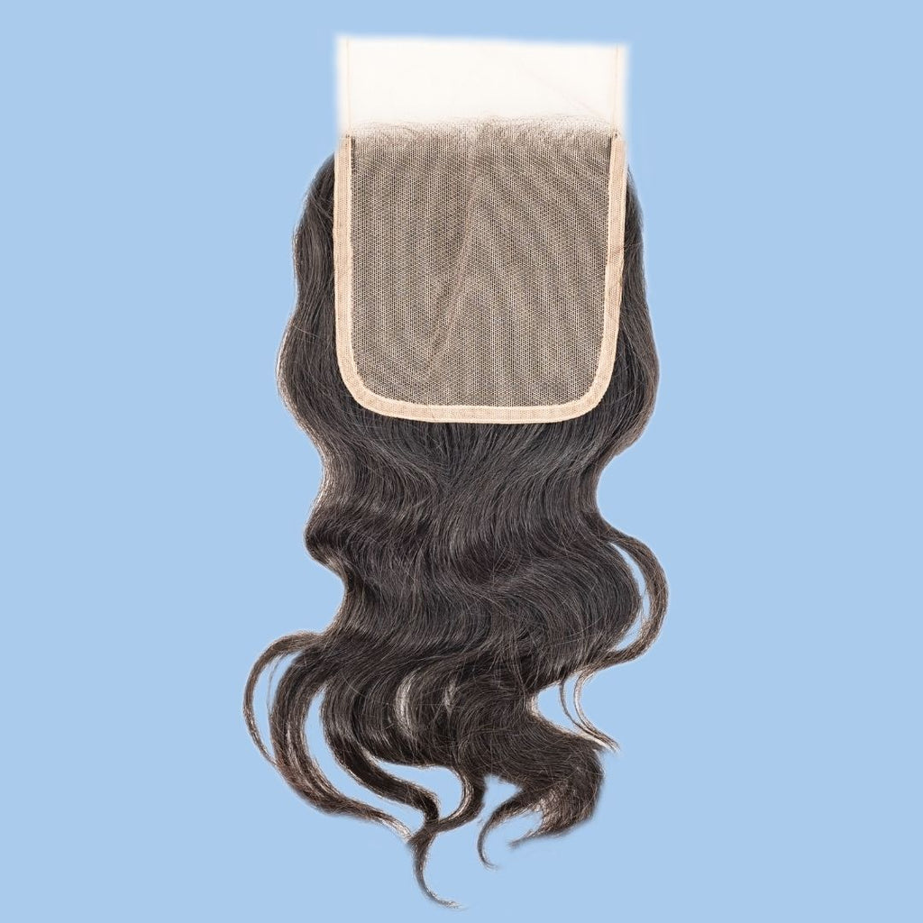 Raw Indian Wavy 4x4 Transparent Lace Closure