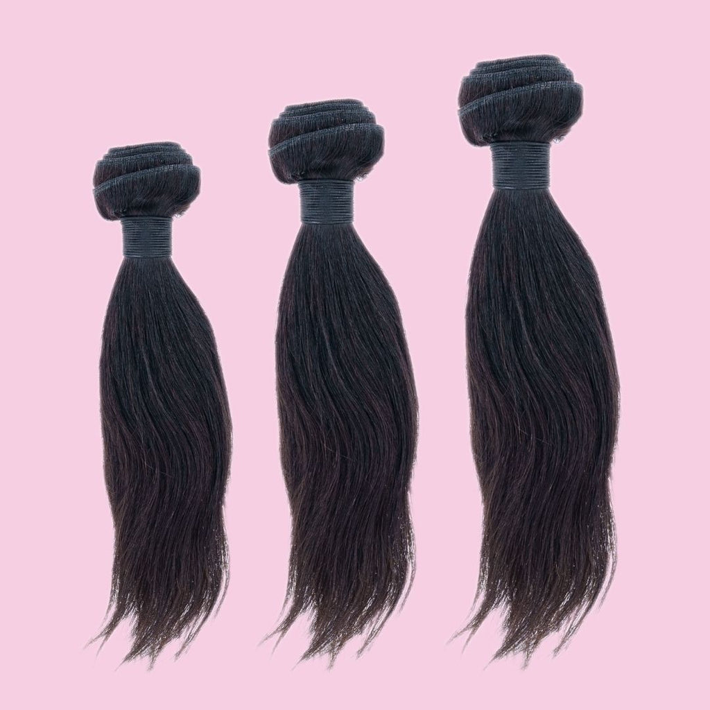 Malaysian Straight Human Hair Bundle Deal