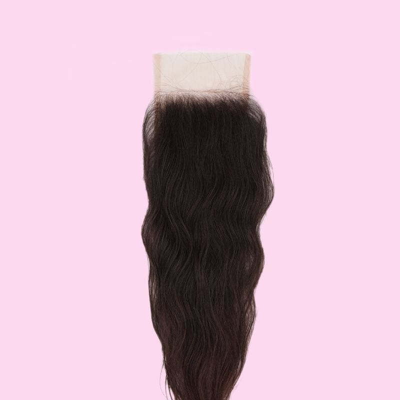 Raw Indian Wavy 4x4 Transparent Lace Closure