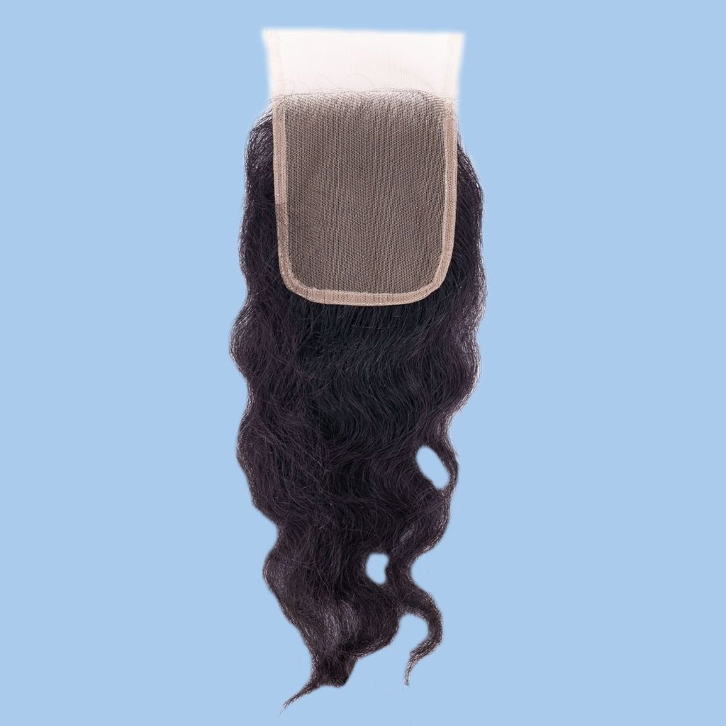 Raw Indian Curly 4x4 Transparent Lace Closure