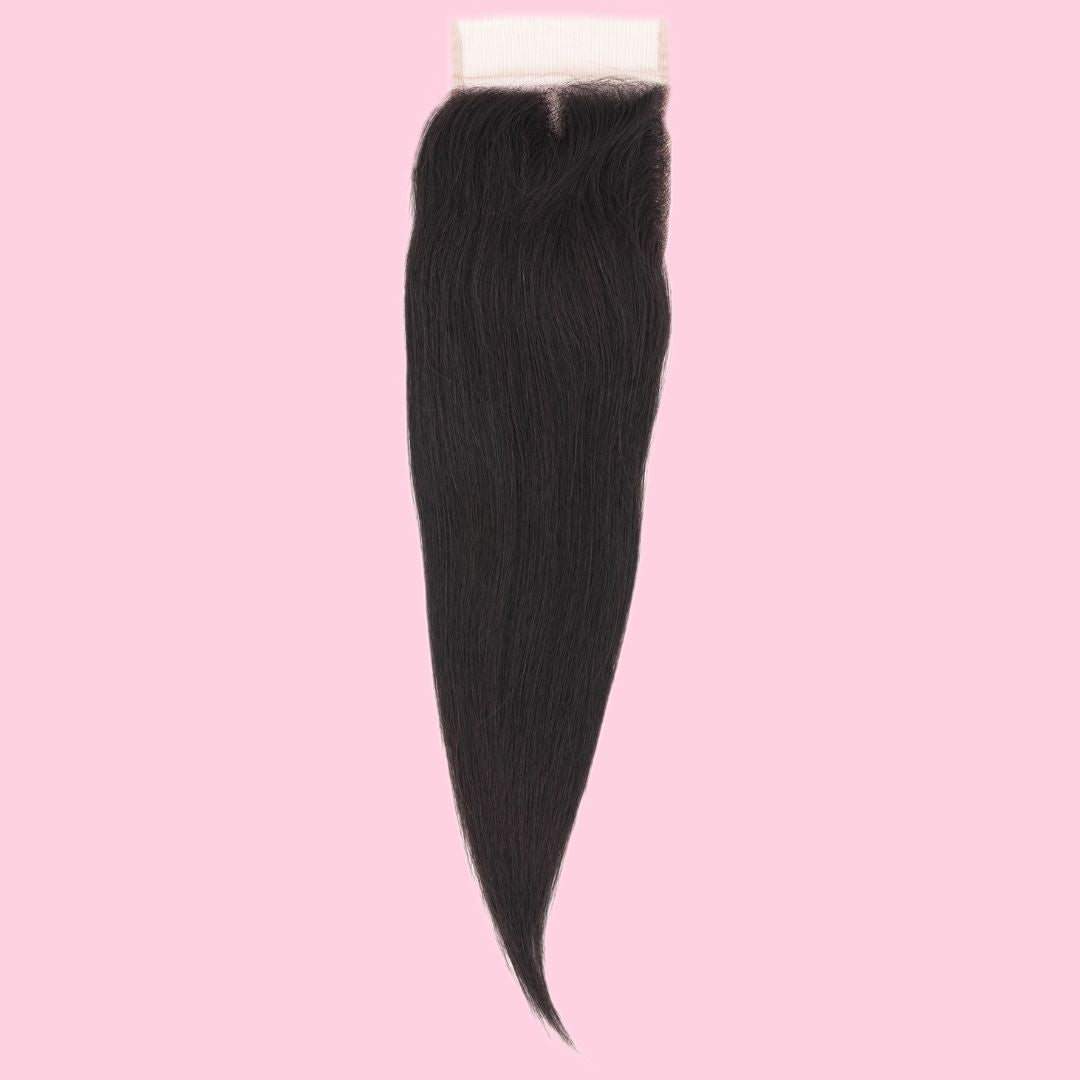 Malaysian Straight 4x4 Transparent Lace Closure