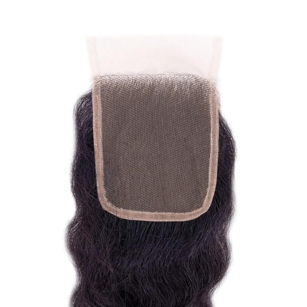Raw Indian Curly 4x4 Transparent Lace Closure