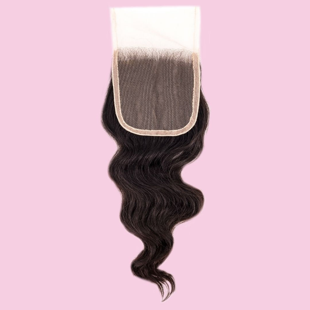 Raw Indian Wavy 4x4 Transparent Lace Closure