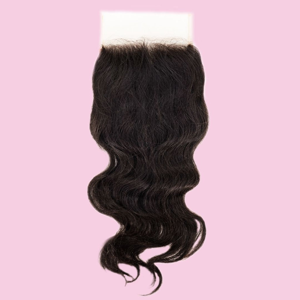 Raw Indian Wavy 4x4 Transparent Lace Closure