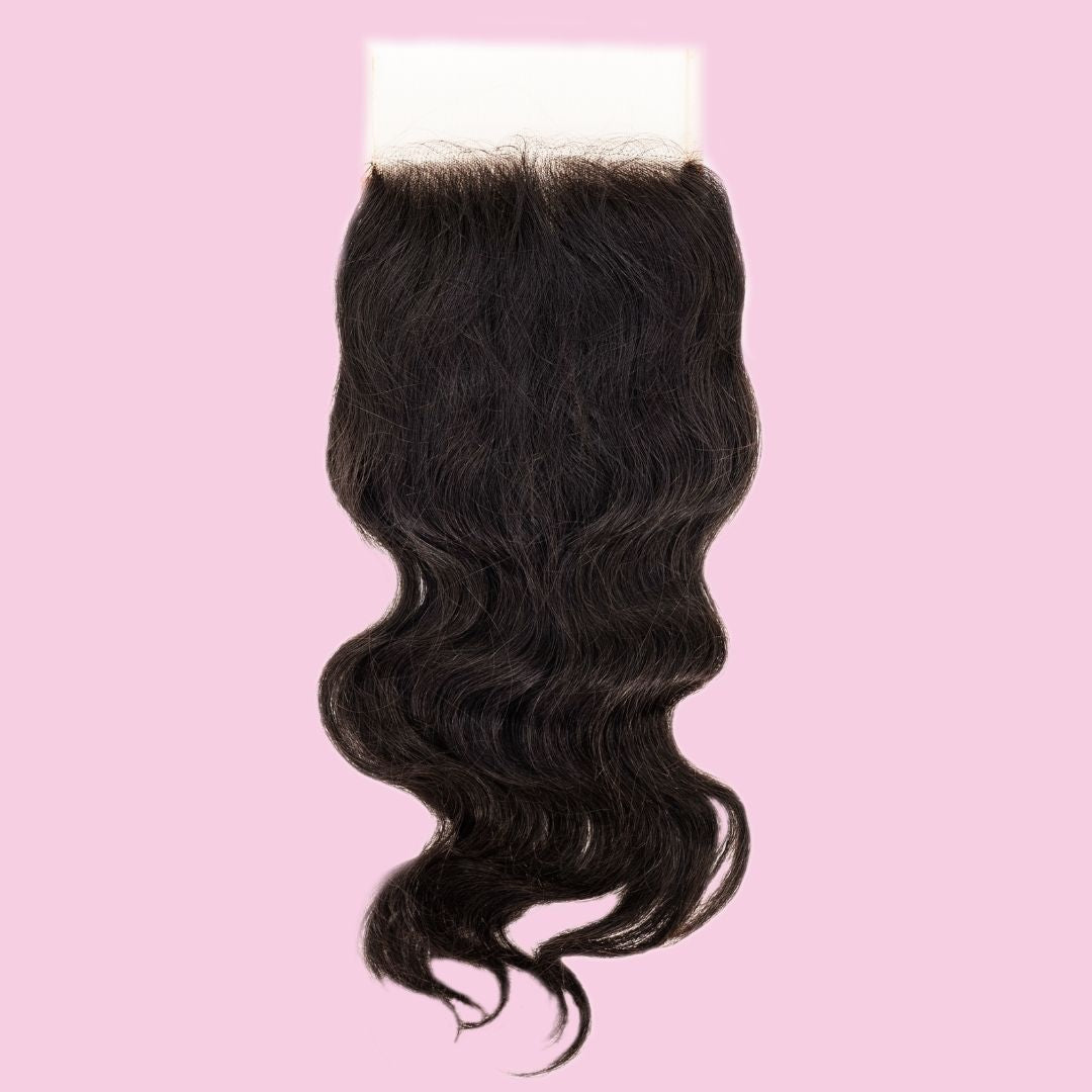 Raw Indian Wavy 4x4 Transparent Lace Closure