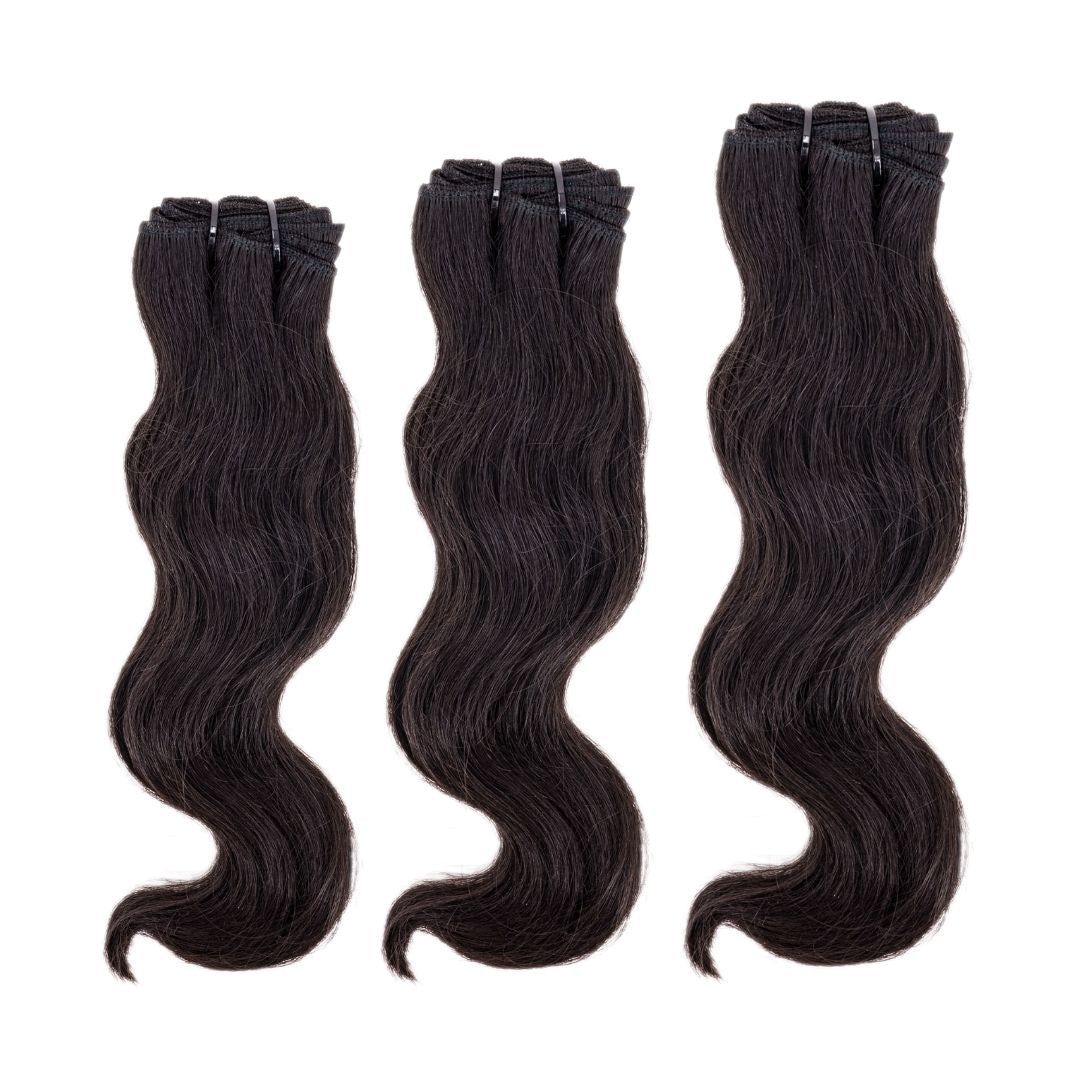Raw Indian Wavy Human Hair Bundle Deal