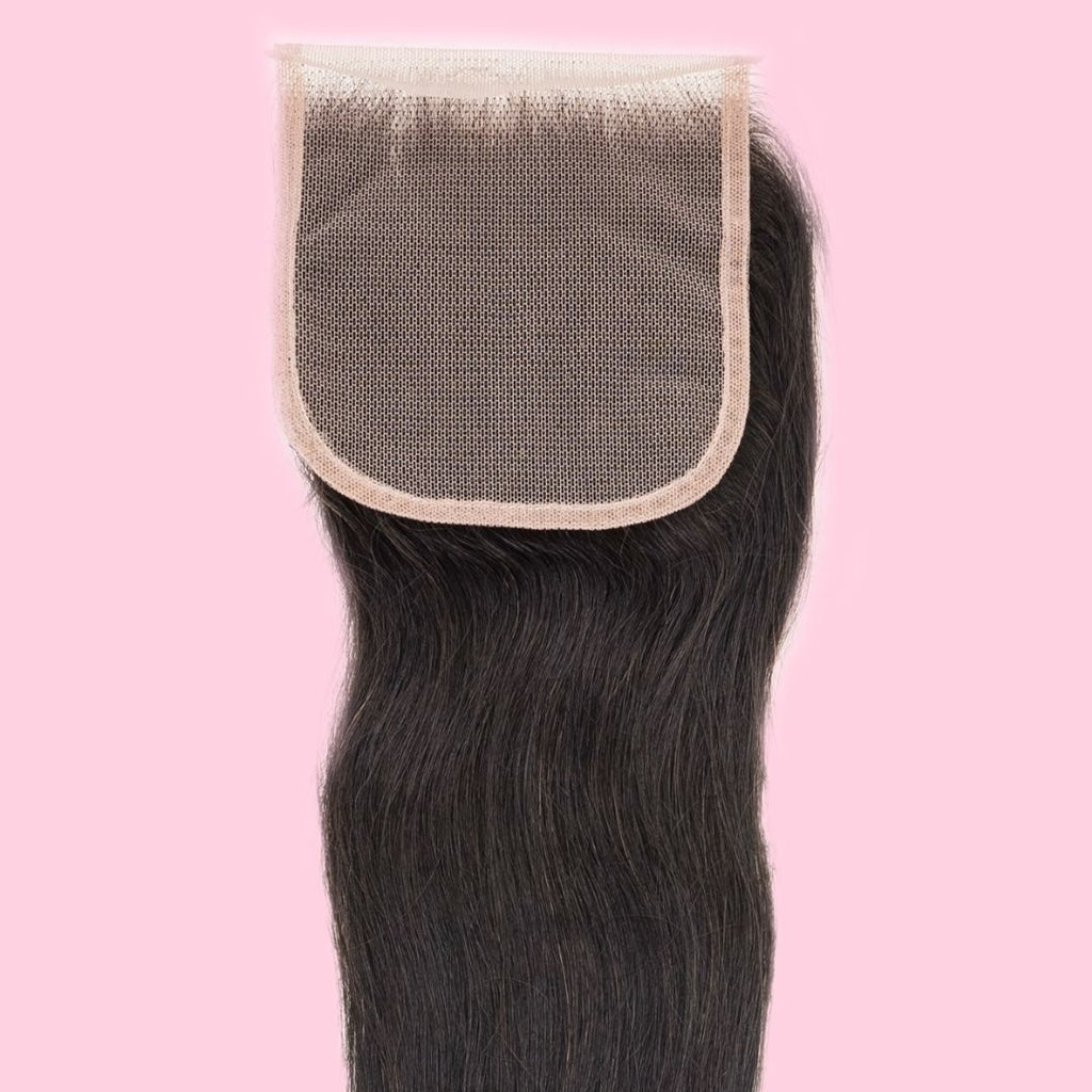 Malaysian Straight 4x4 Transparent Lace Closure