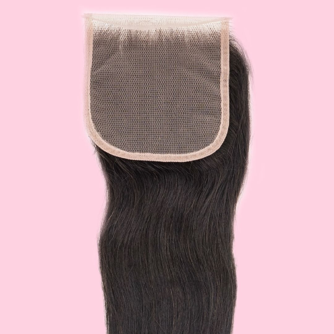 Malaysian Straight 4x4 Transparent Lace Closure