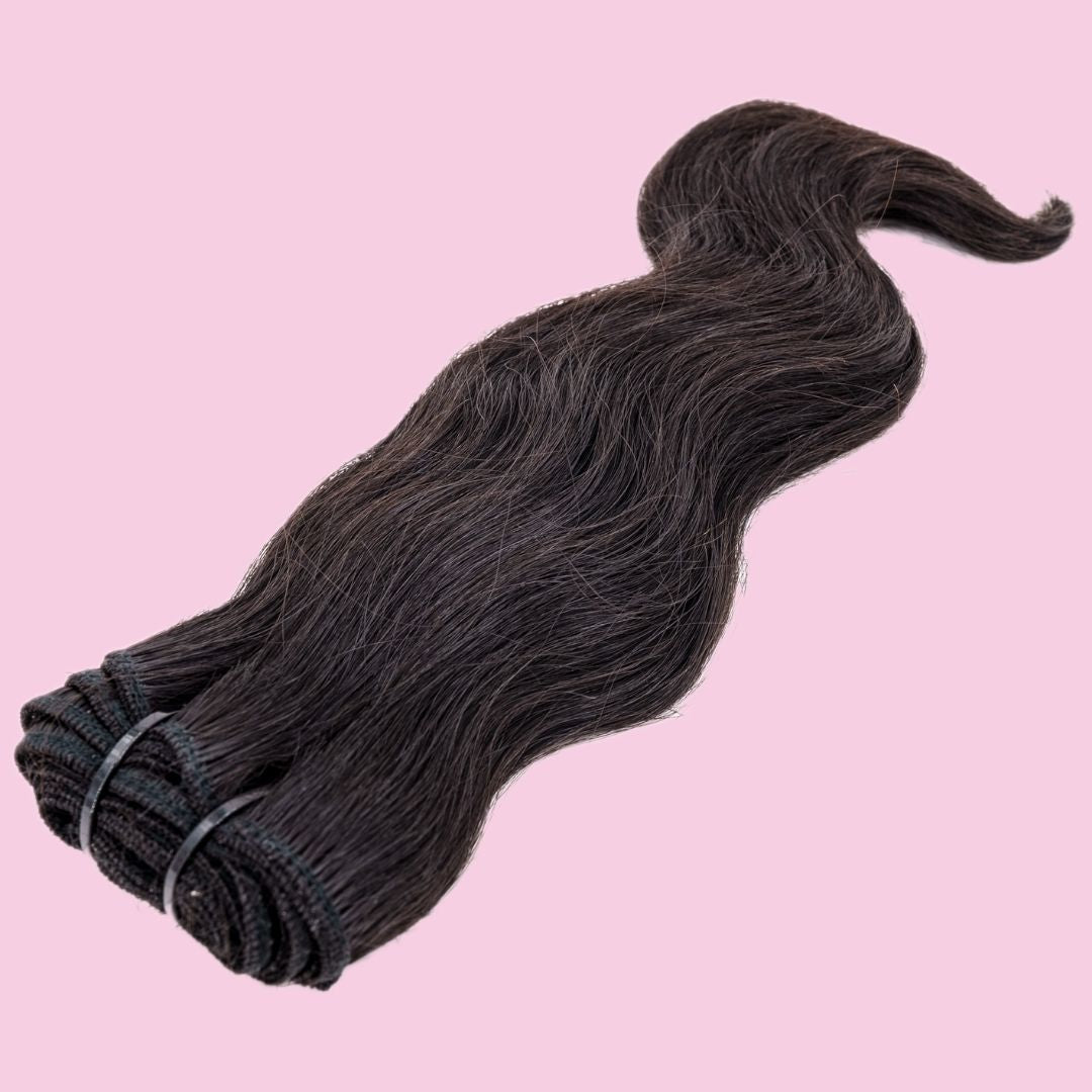 Raw Indian Wavy Human Hair Bundles