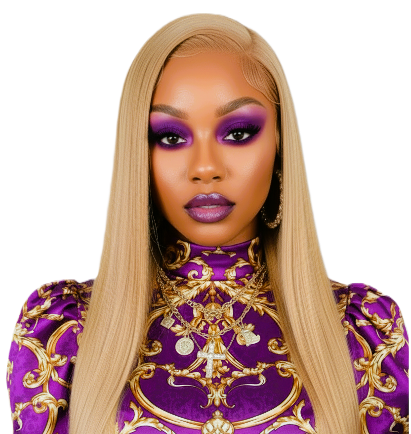 Light Honey Blonde Straight 24' Brazilian Human Hair Lace Closure Wigs With Baby Hair