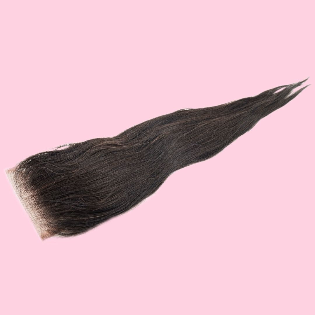 Malaysian Straight 4x4 Transparent Lace Closure