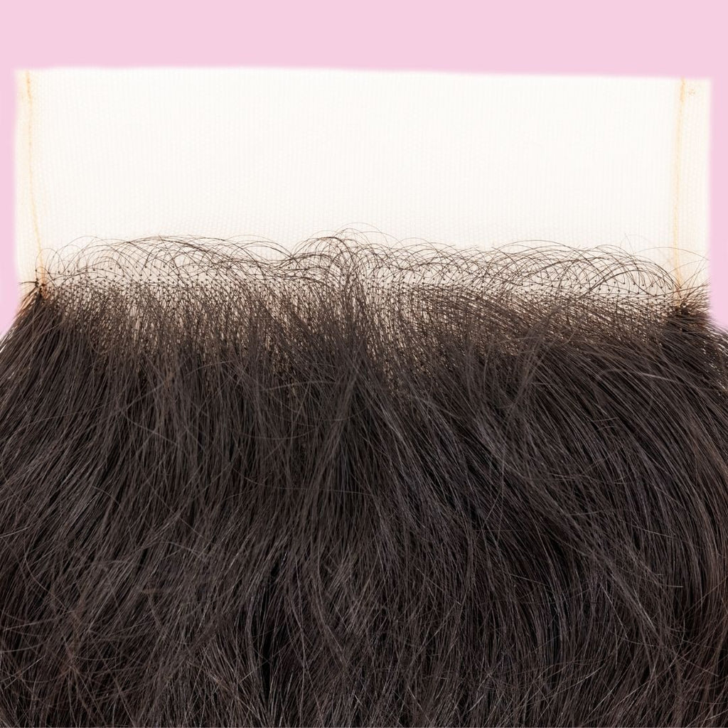 Raw Indian Wavy 4x4 Transparent Lace Closure