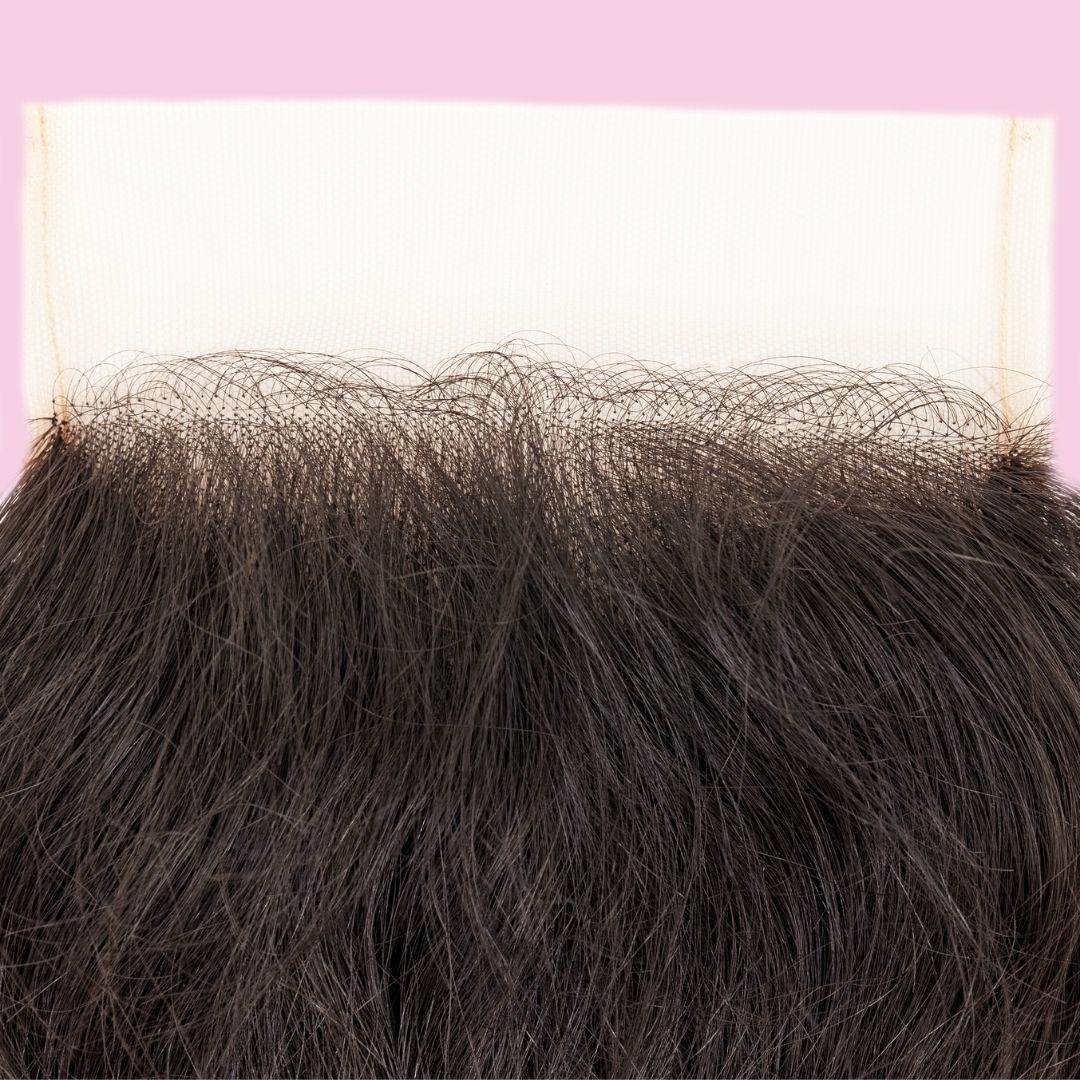 Raw Indian Wavy 4x4 Transparent Lace Closure