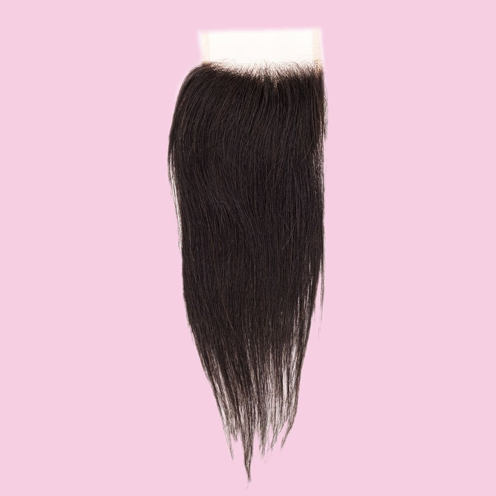 Straight 4x4 Transparent Lace Closure