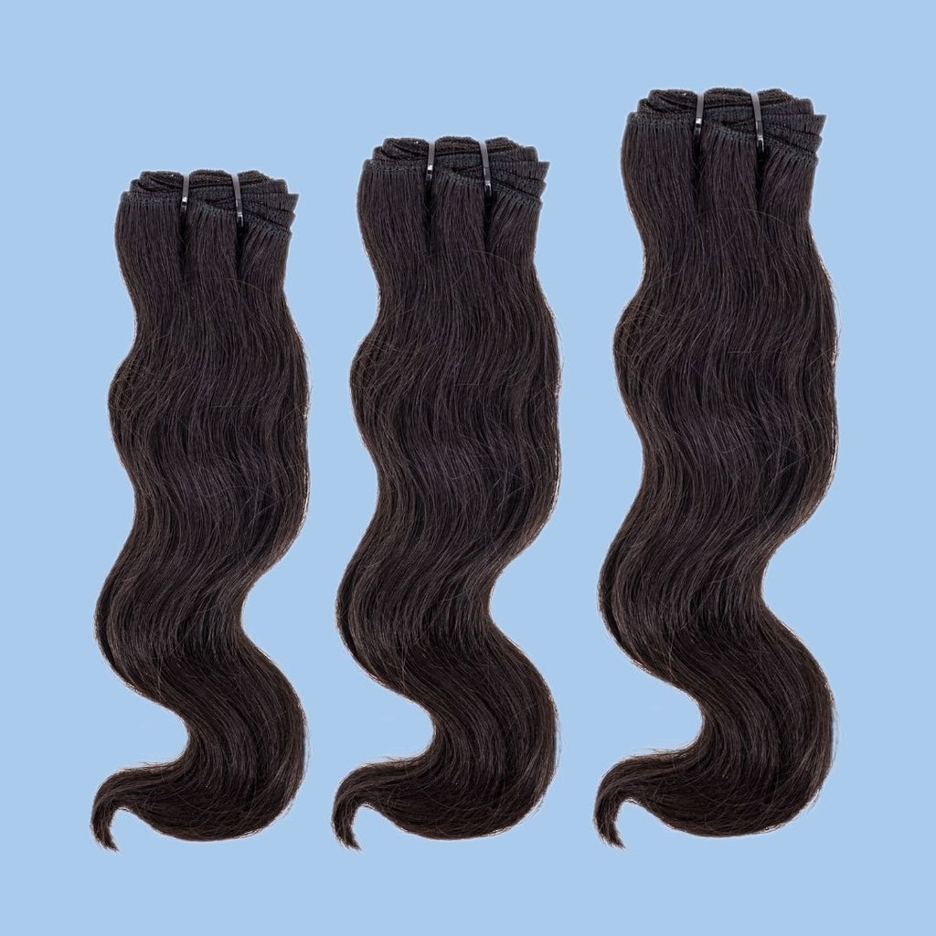 Raw Indian Wavy Human Hair Bundle Deal