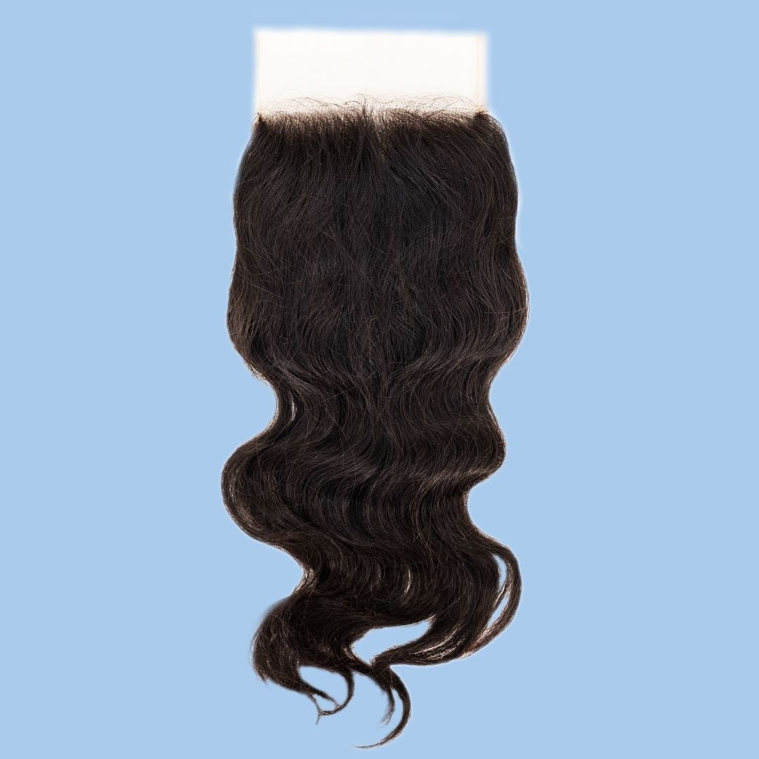 Raw Indian Wavy 4x4 Transparent Lace Closure