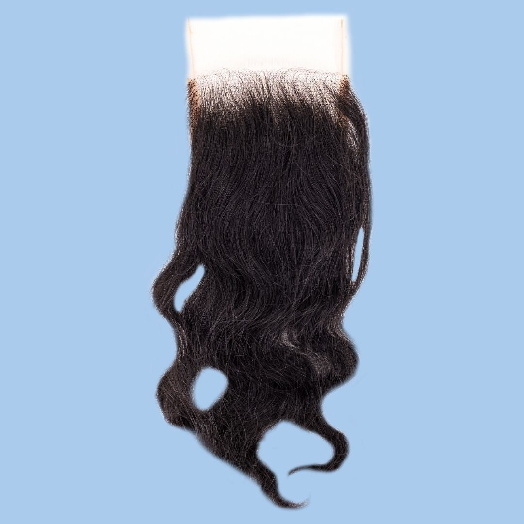 Raw Indian Curly 4x4 Transparent Lace Closure