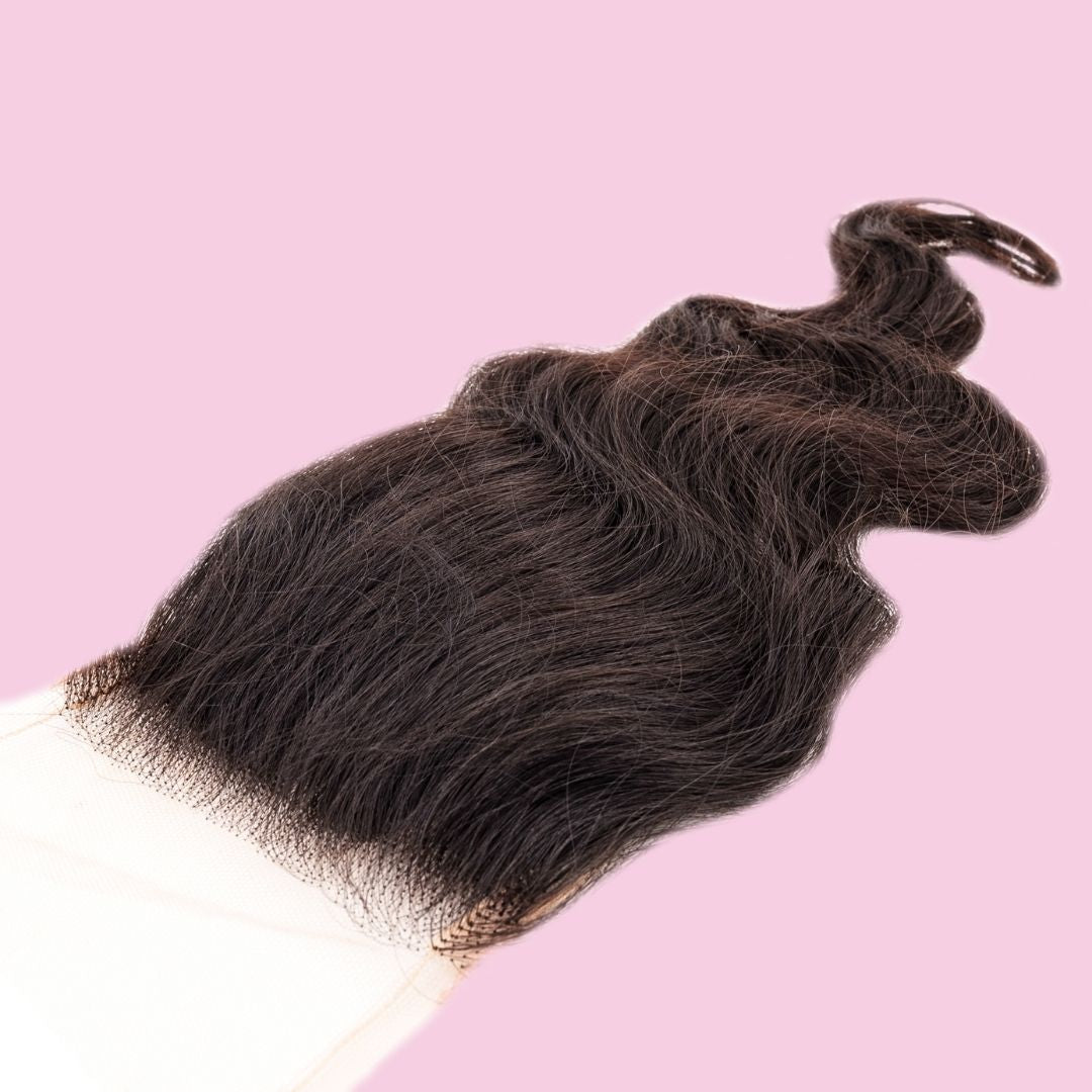 Raw Indian Wavy 4x4 Transparent Lace Closure