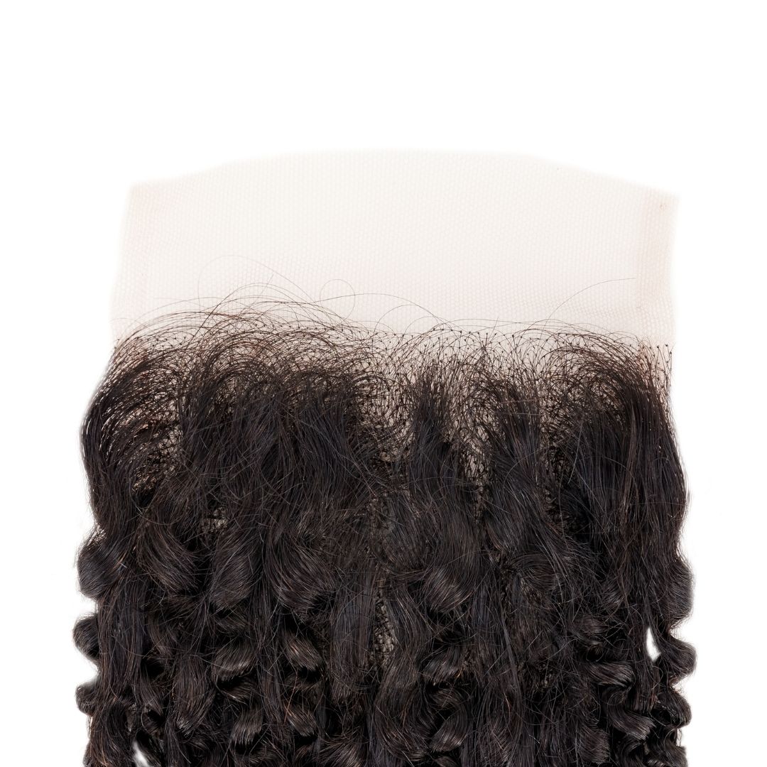 Kinky Curly 4x4 Transparent Lace Closure