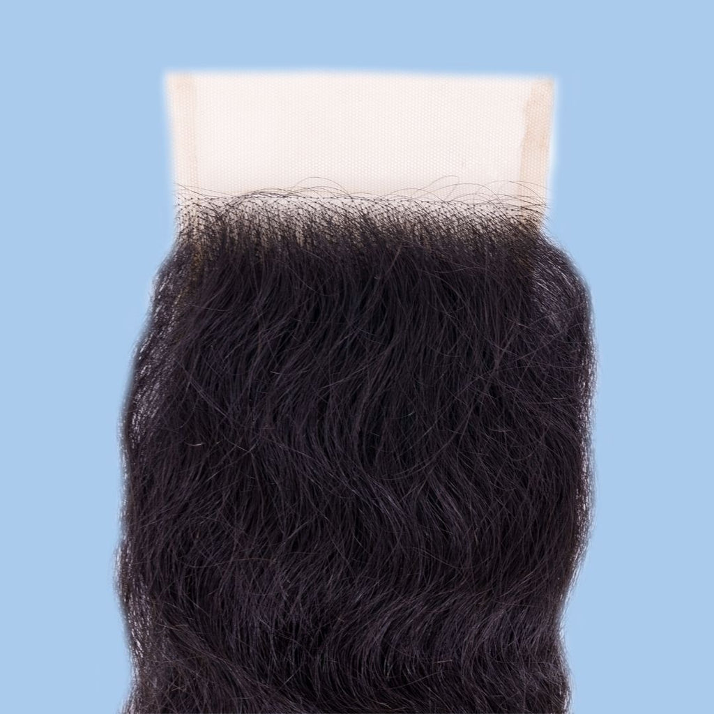 Raw Indian Curly 4x4 Transparent Lace Closure
