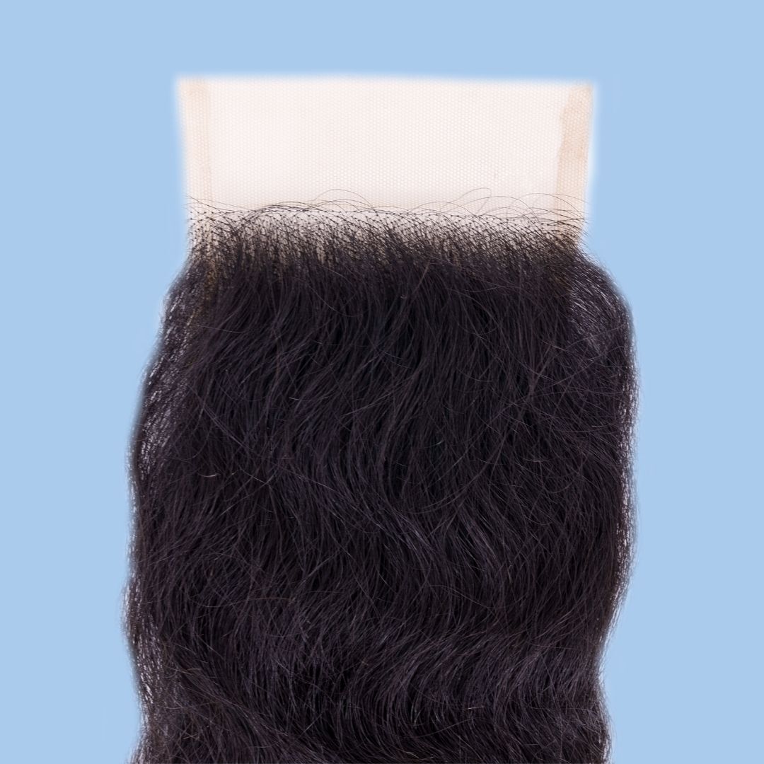 Raw Indian Curly 4x4 Transparent Lace Closure