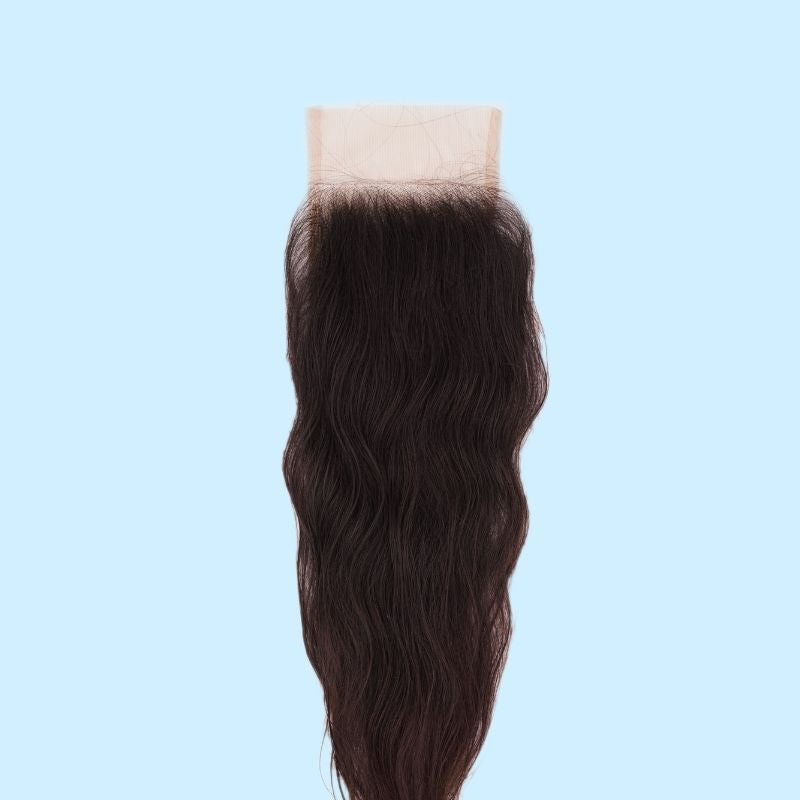 Raw Indian Wavy 4x4 Transparent Lace Closure