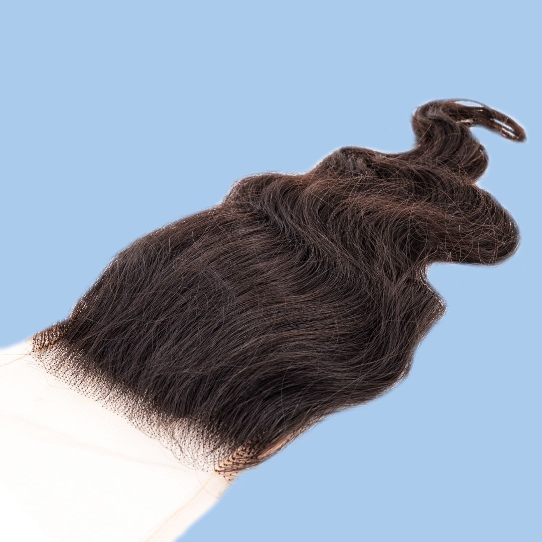 Raw Indian Wavy 4x4 Transparent Lace Closure