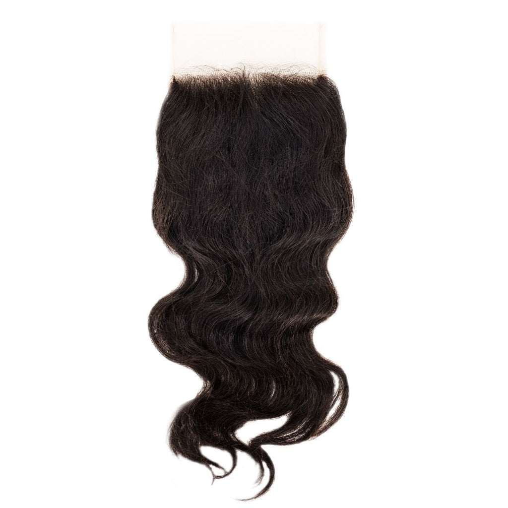 Raw Indian Wavy 4x4 Transparent Lace Closure