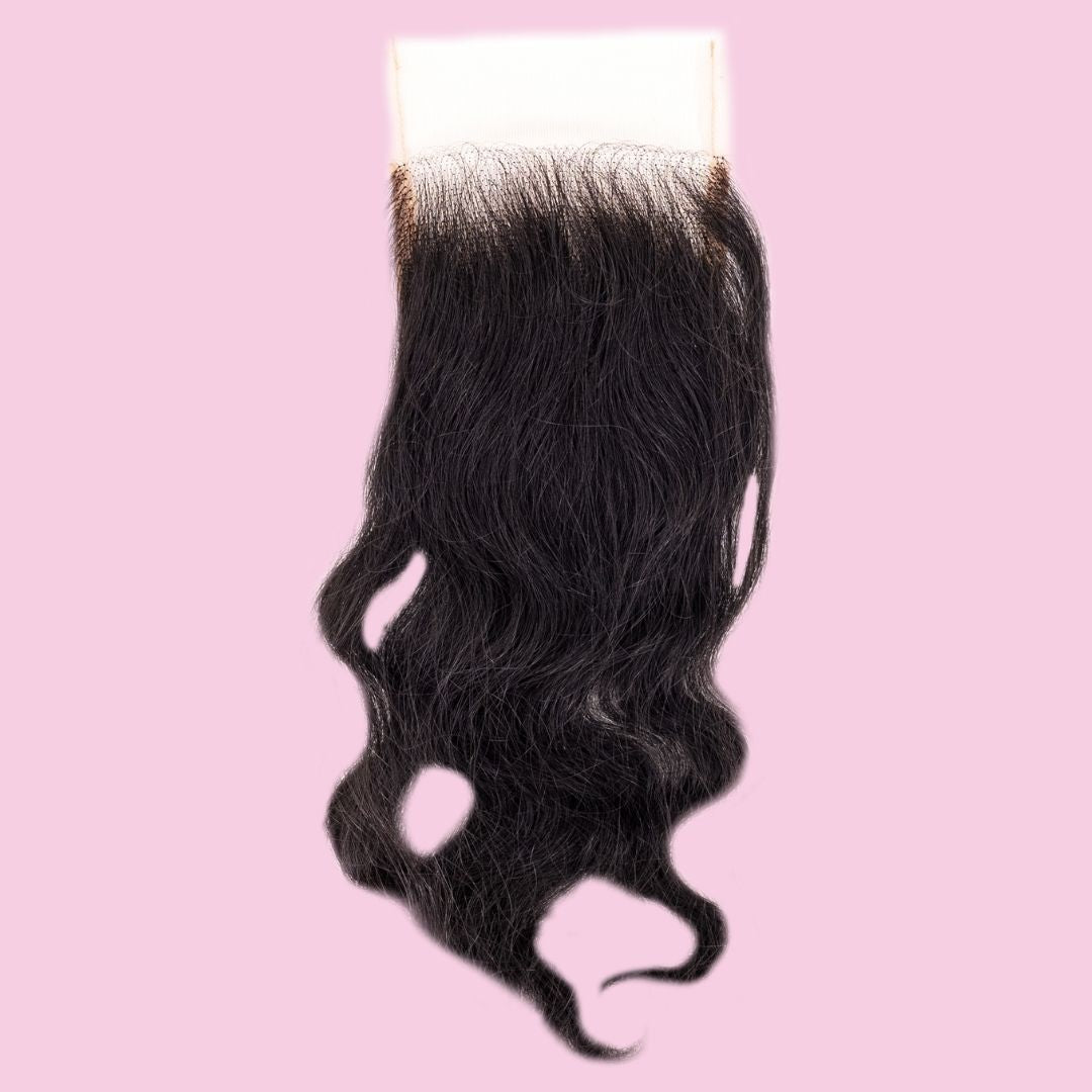Raw Indian Curly 4x4 Transparent Lace Closure