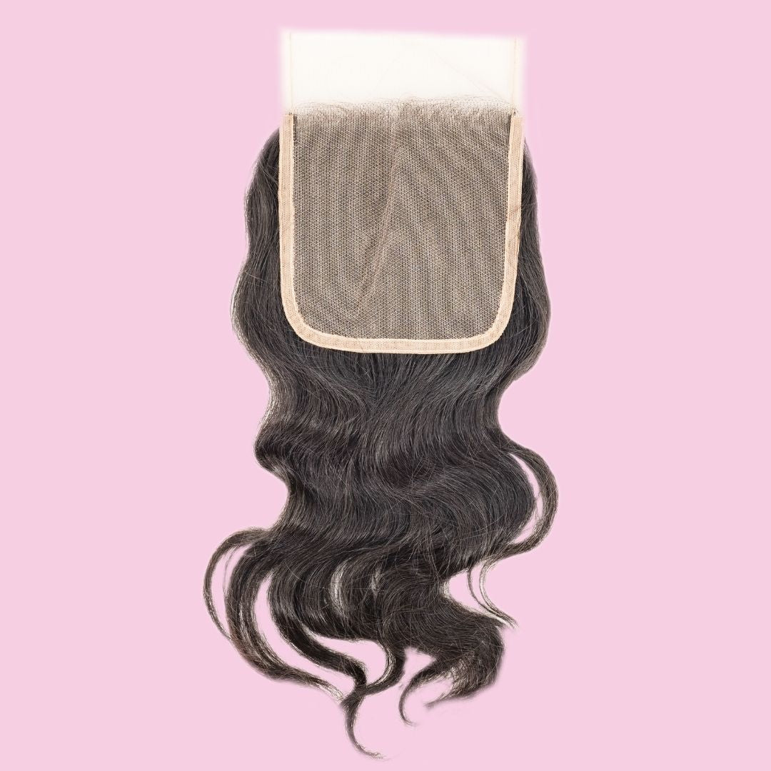 Raw Indian Wavy 4x4 Transparent Lace Closure