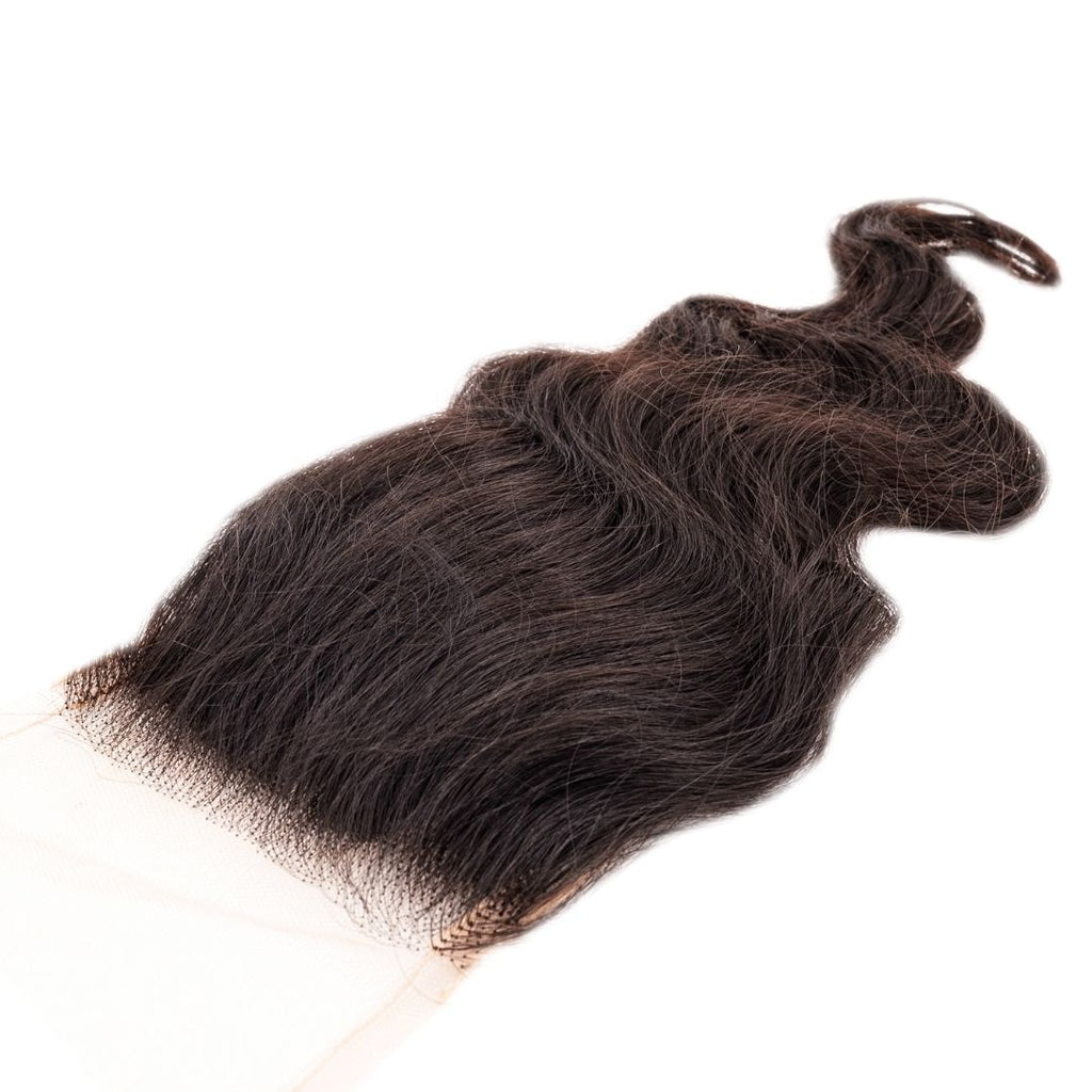Raw Indian Wavy 4x4 Transparent Lace Closure