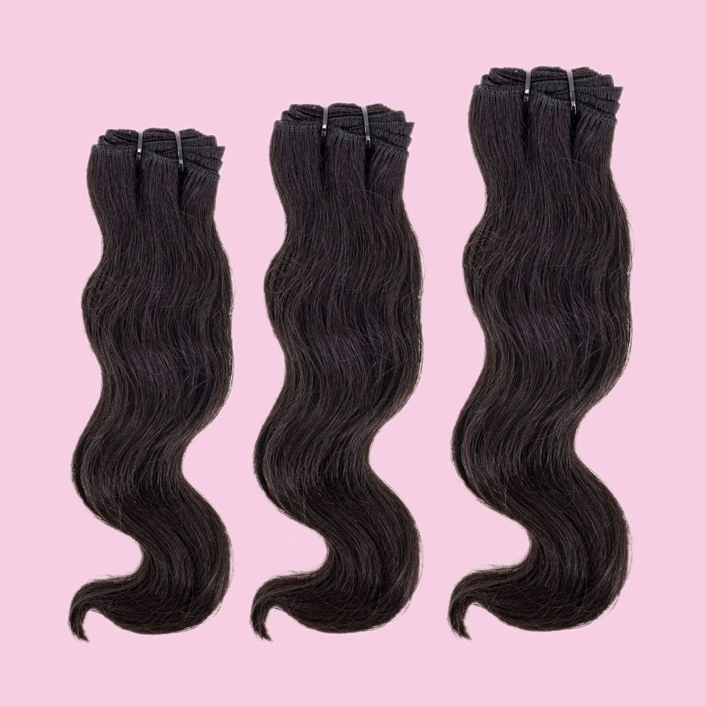 Raw Indian Wavy Human Hair Bundle Deal