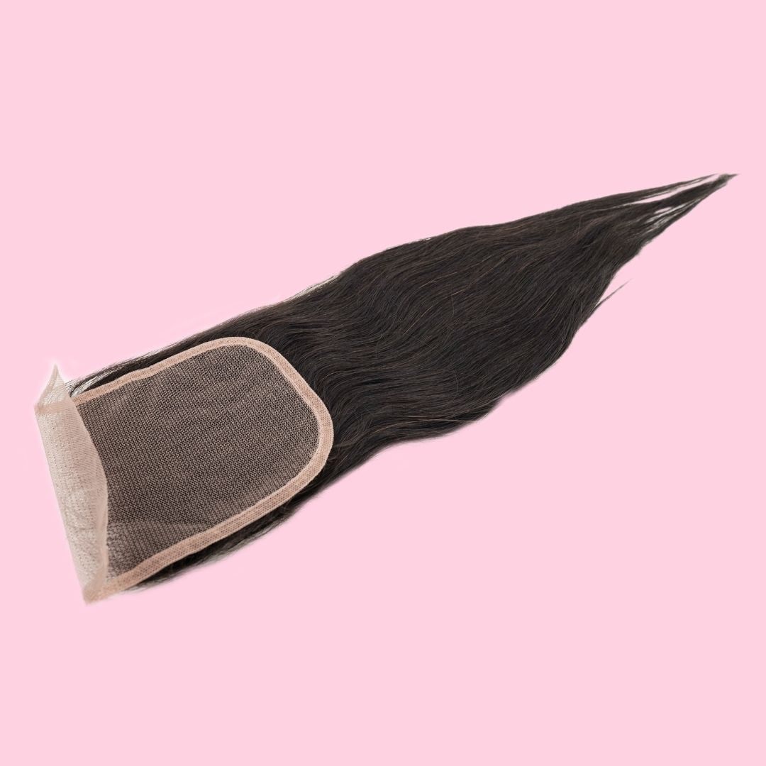 Malaysian Straight 4x4 Transparent Lace Closure
