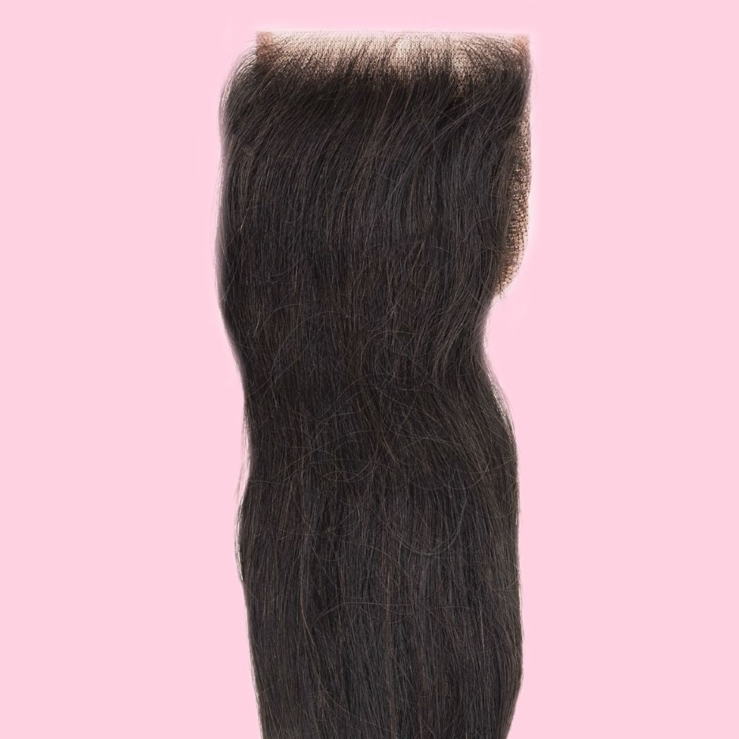 Malaysian Straight 4x4 Transparent Lace Closure