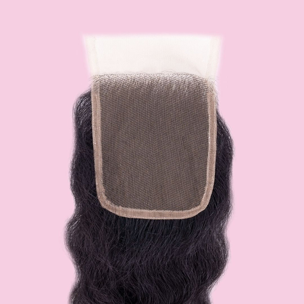 Raw Indian Curly 4x4 Transparent Lace Closure